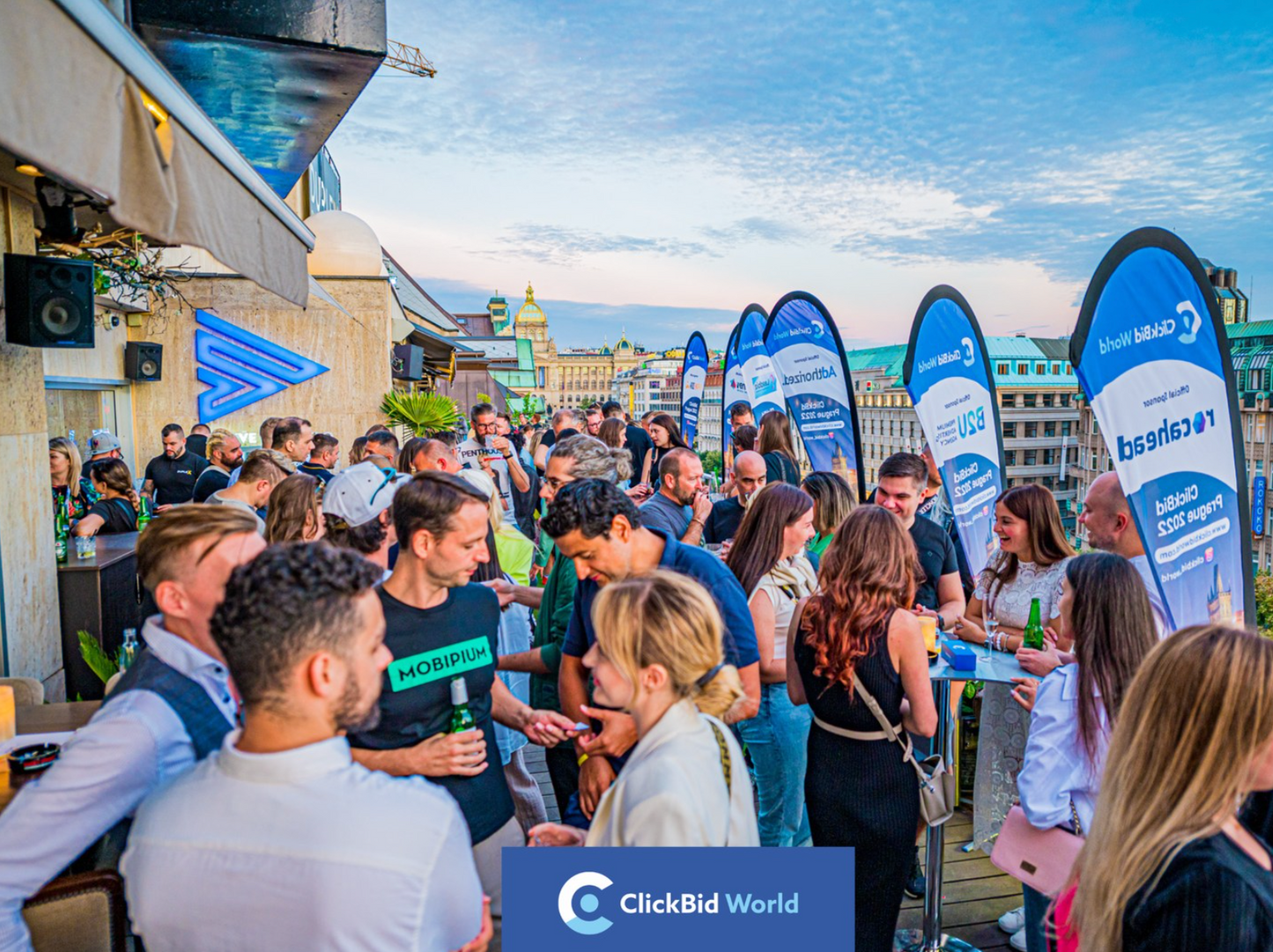 Clickbid Rooftop Meetup Prague 2023