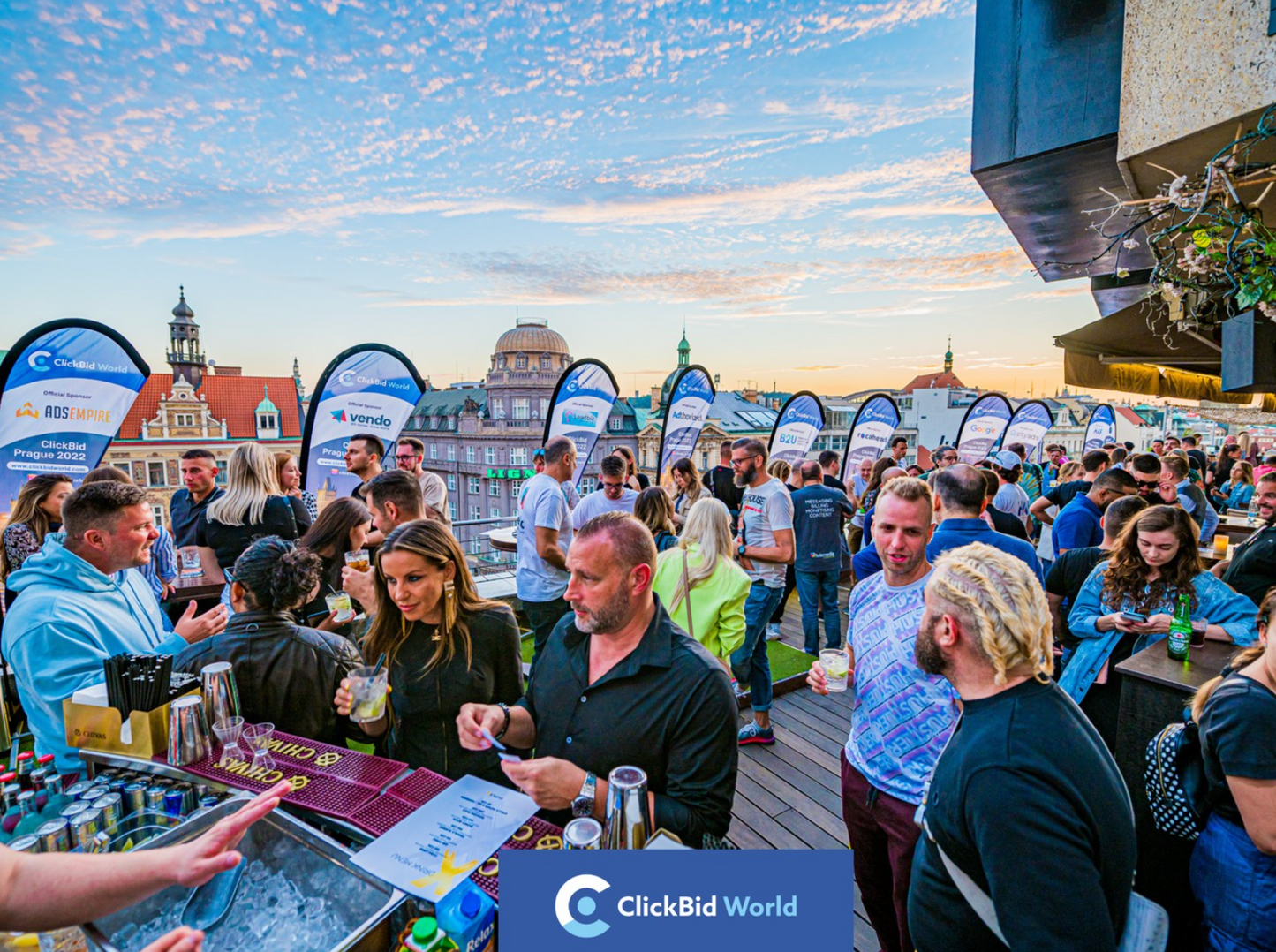 Clickbid Rooftop Meetup Prague 2023