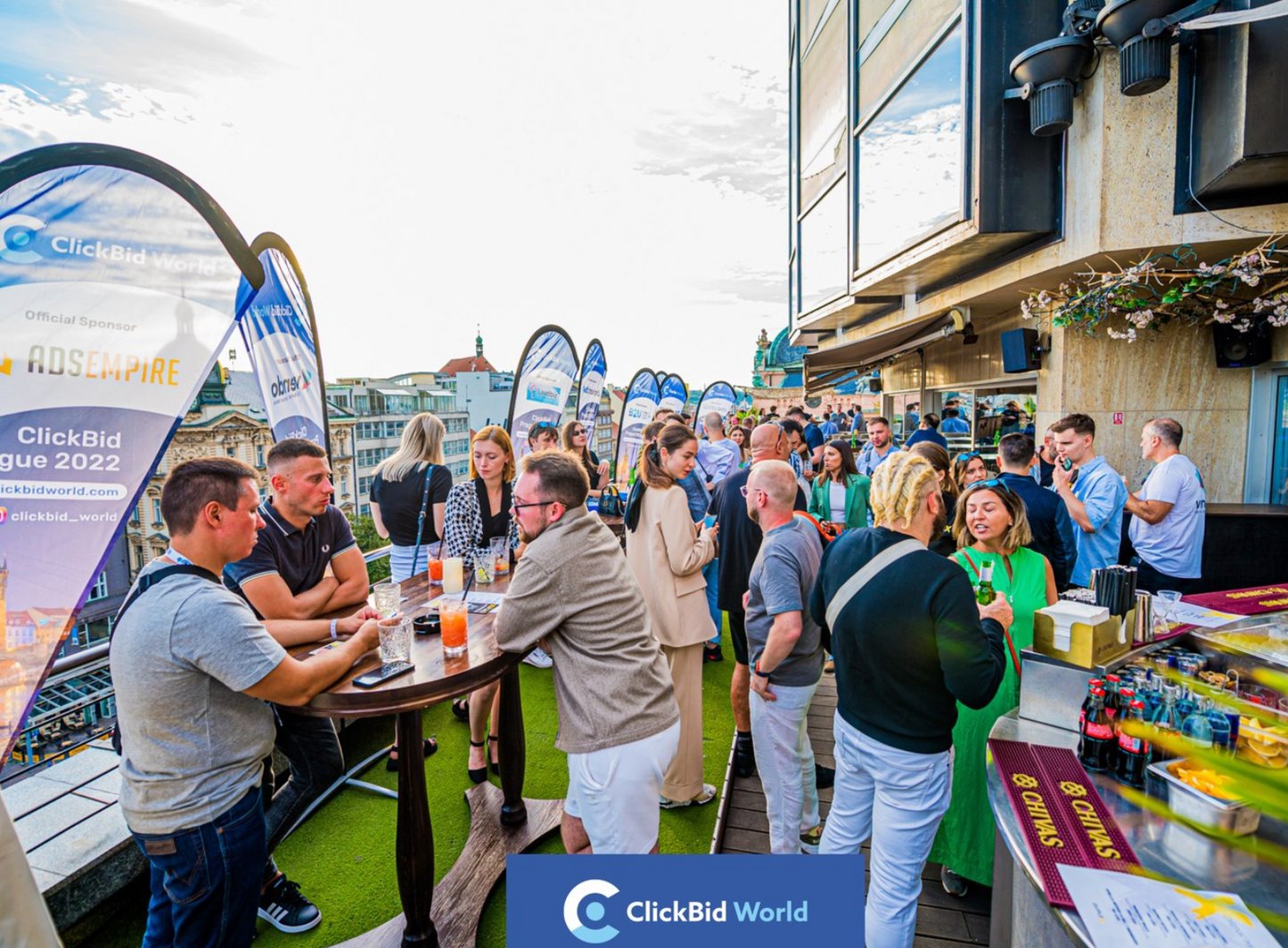 Clickbid Rooftop Meetup Prague 2023